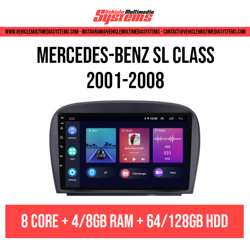 Mercedes-Benz SL-Class | 2001-2008 | Android Screen