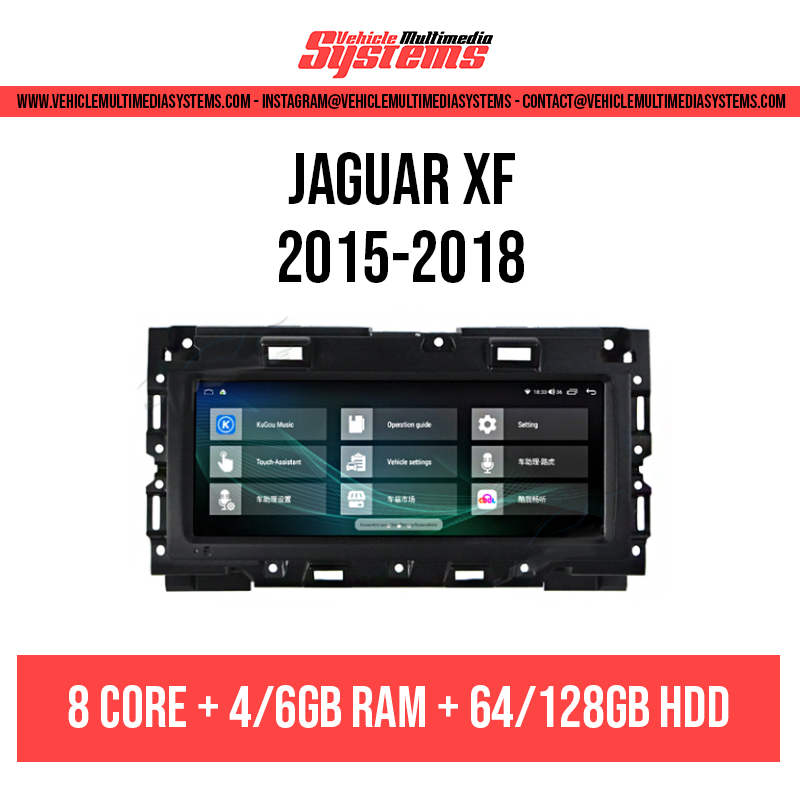 Jaguar XF | 2015-2018 | Pantalla Android + Panel AC 