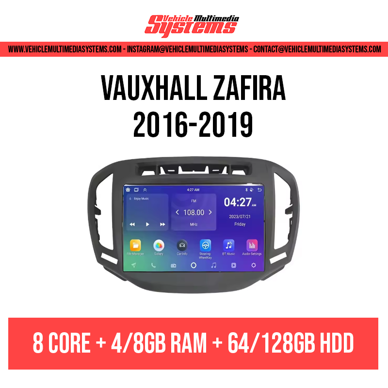 Vauxhall Zafira | 2016-2019 | Android Screen