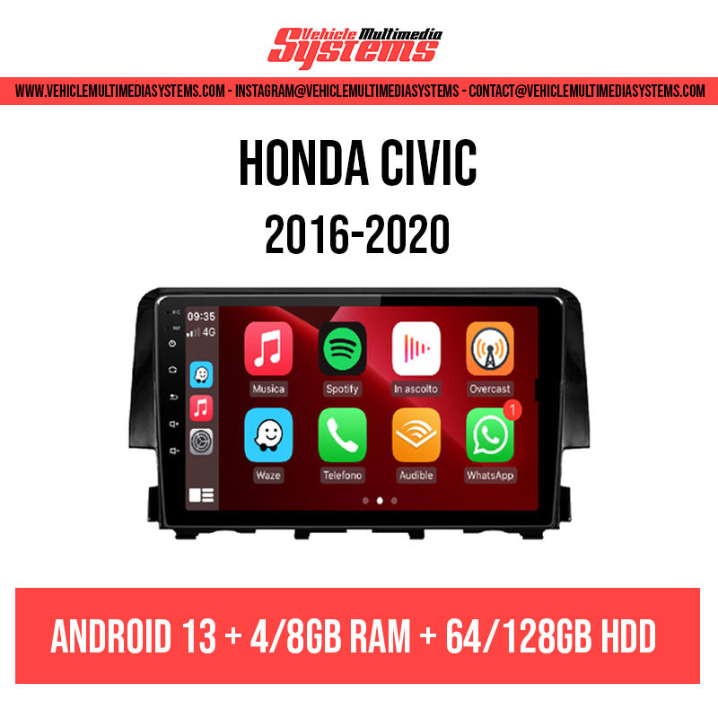 Honda Civic | 2016-2020 | Pantalla Android