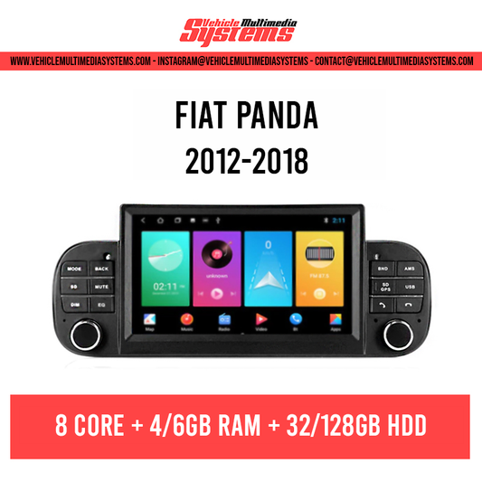 Fiat Panda | 2012-2018 | Android Screen