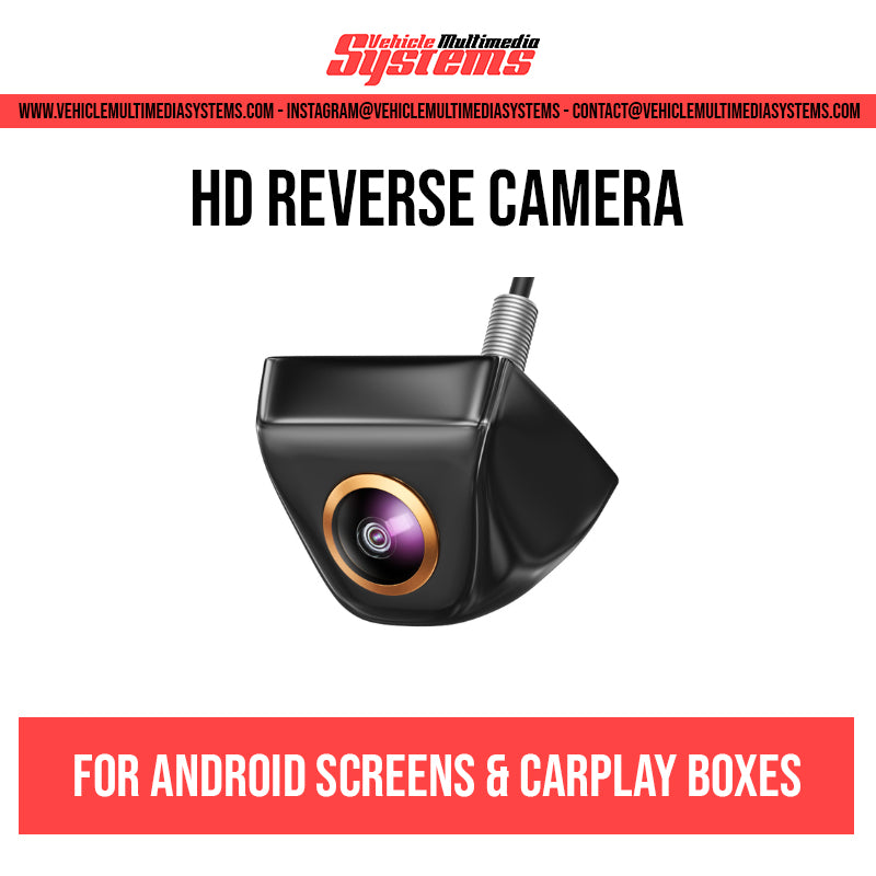HD Reverse Camera | For All Cars with Android Screens & Carplay Boxes Vehicle Multimedia Systems