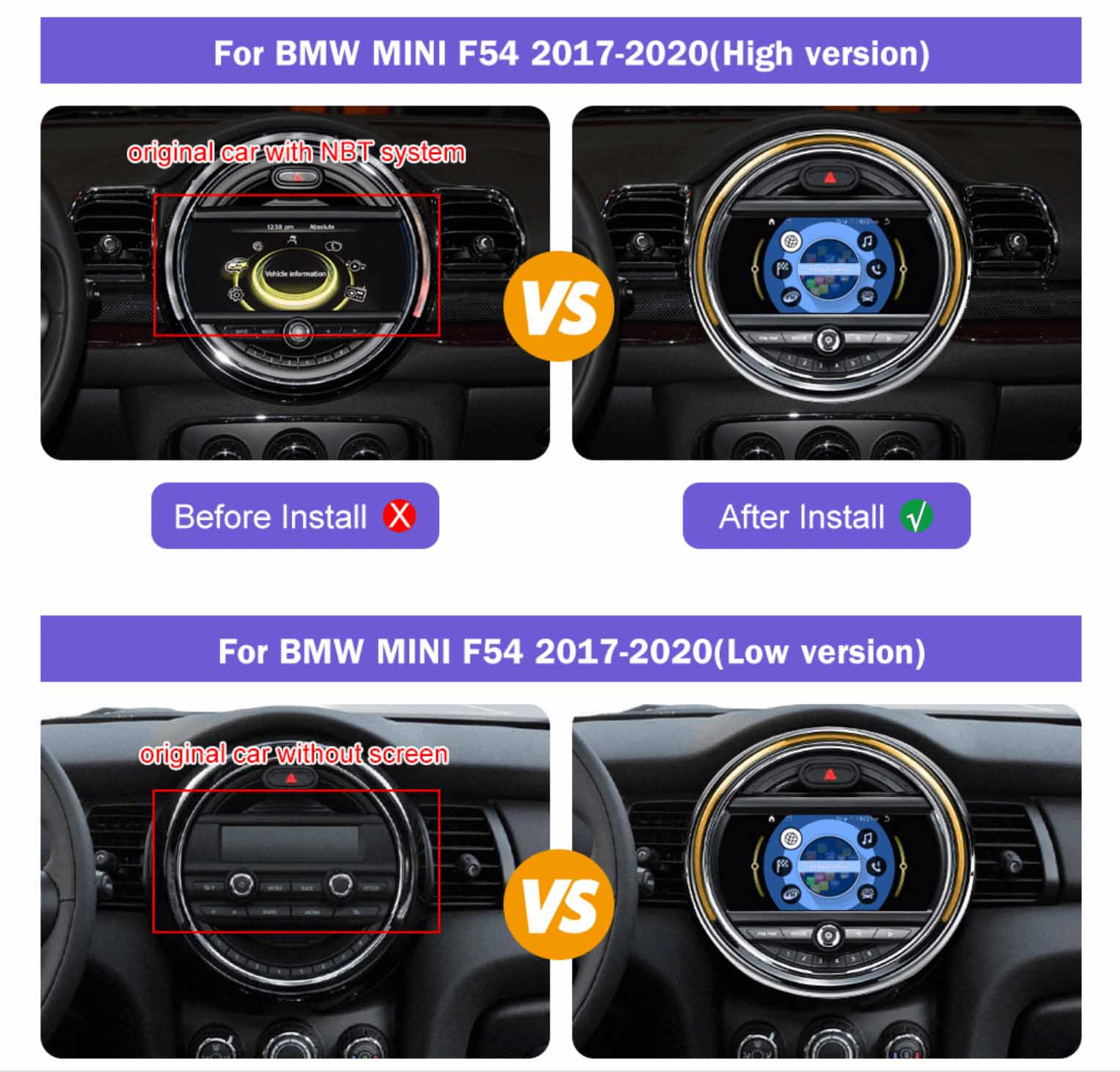 MINI Cooper F54 | 2017-2020 | Android Screen