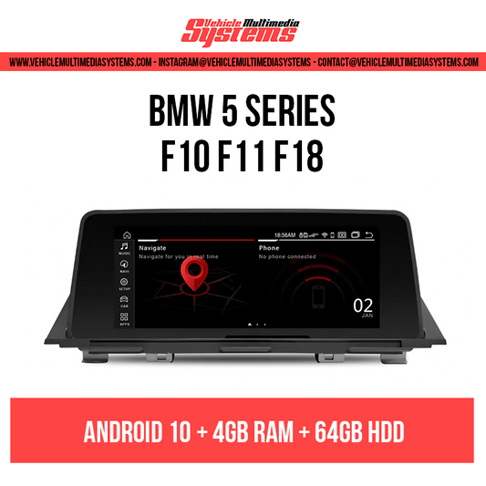 BMW 5 Series | F10 F11 F18 | Android Screen | NBT, CIC VMS
