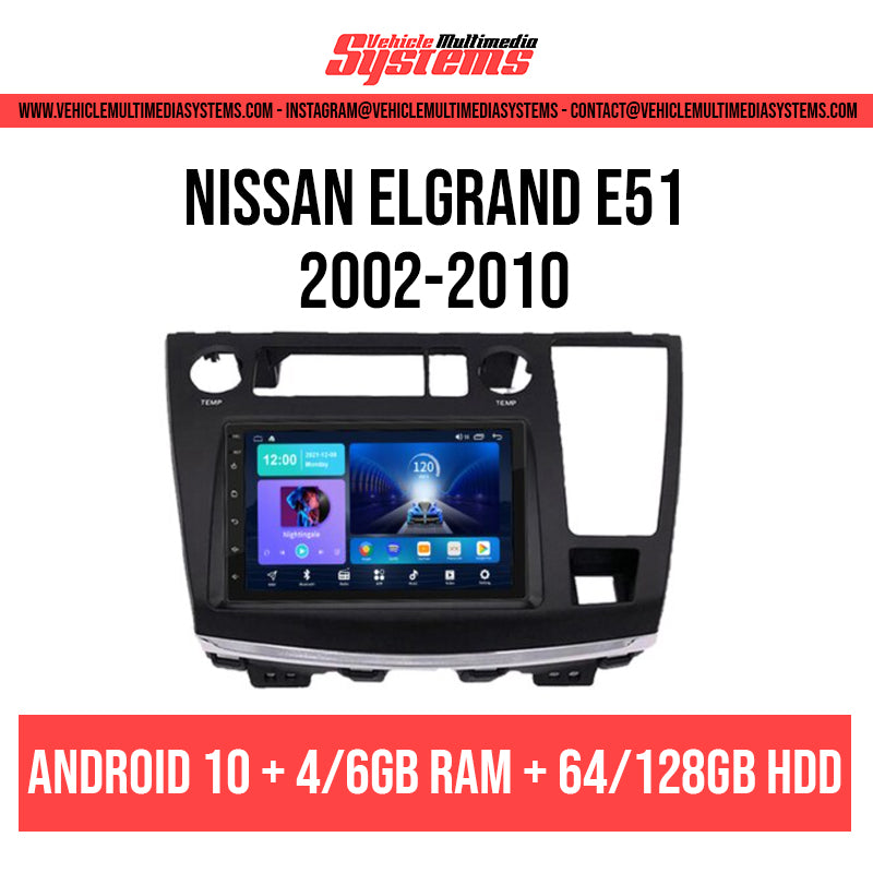 Nissan Elgrand E51 | 2002-2010 | Android Screen VMS