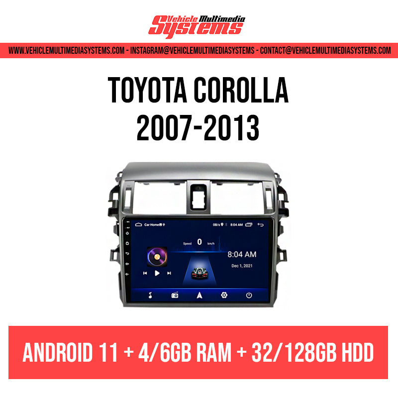Toyota Corolla | 2007-2013 | Android Screen VMS